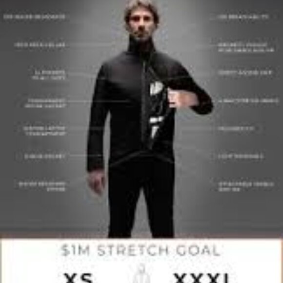 Taftac Jacket Mens Large Black Executive Dark Heat Tactical XXL NWT - Picture 14 of 16